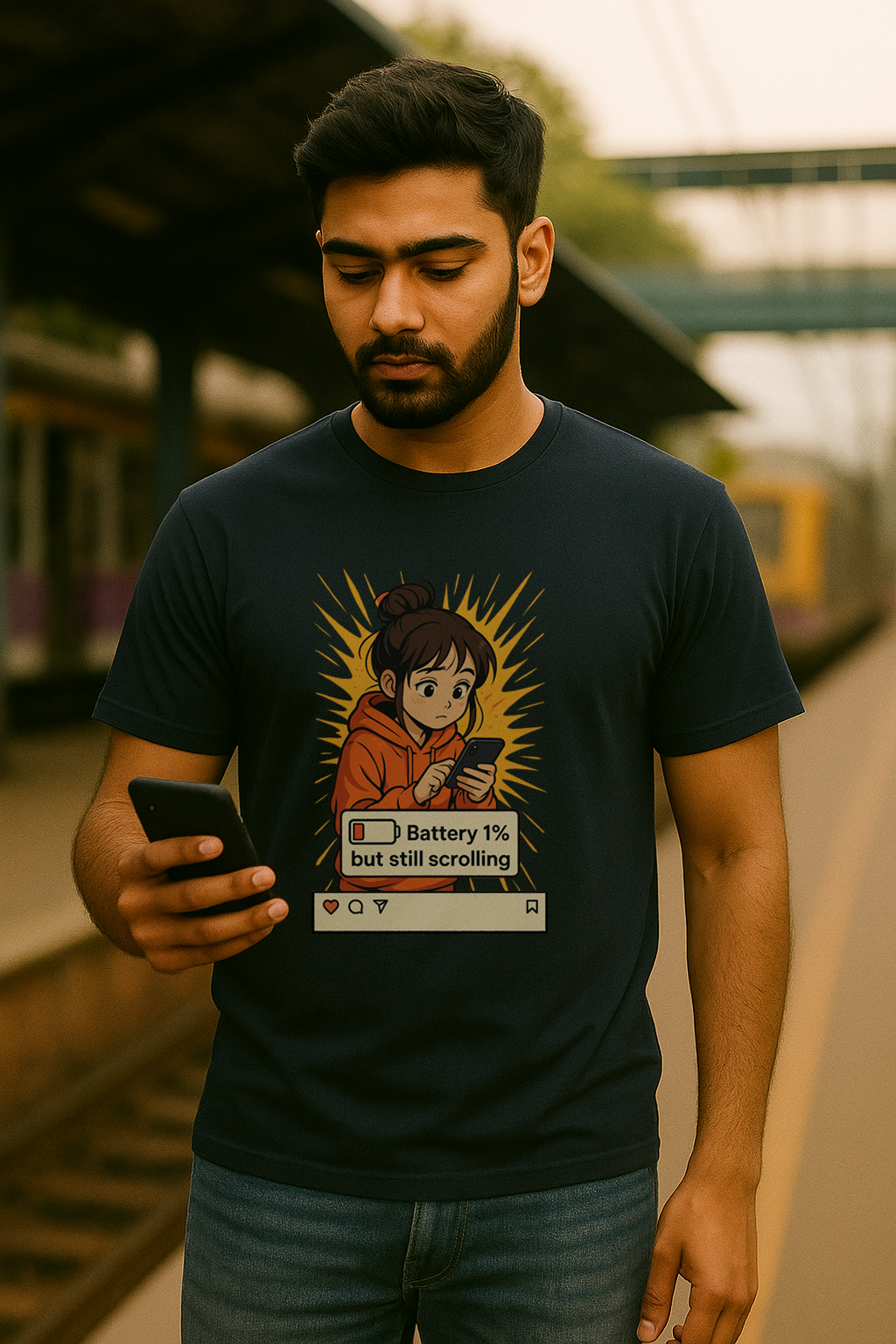 Funny Graphic Tee India – Desi Streetwear Cotton Unisex T-Shirt