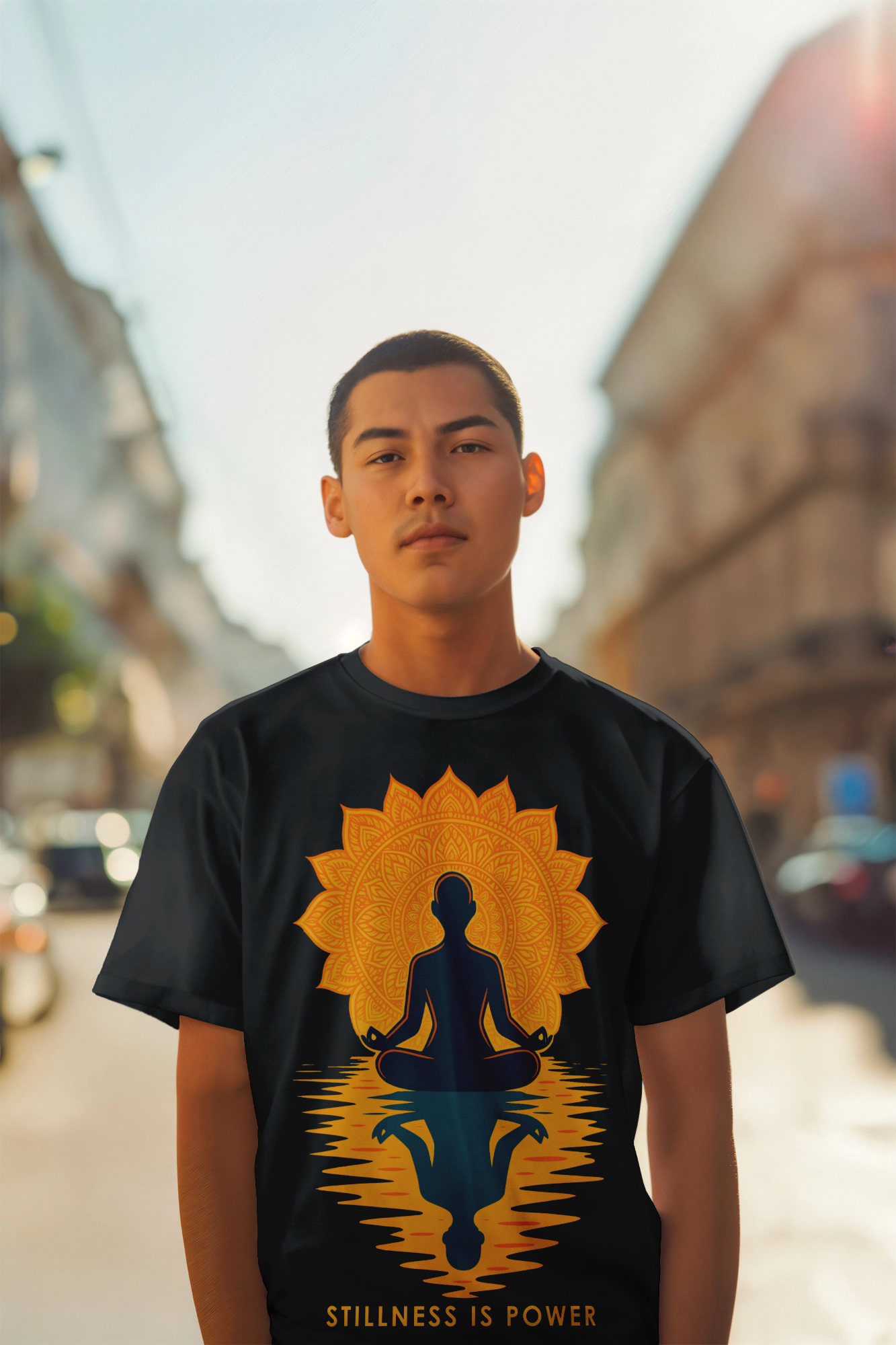 Stillness Is Power: Yoga & Meditation T-Shirt (Unisex)